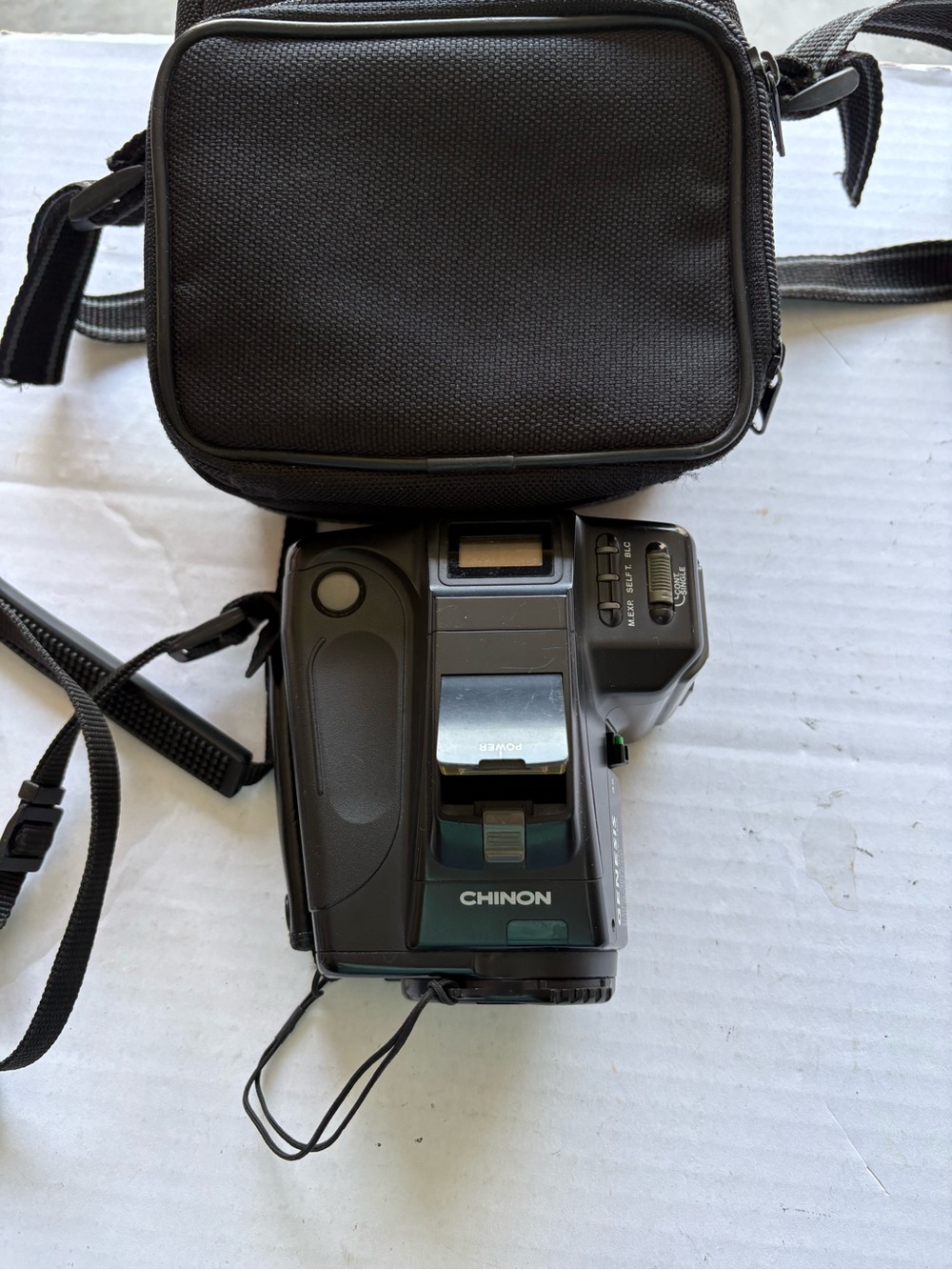 Chinon Genesis Black Film Camera with Carry Case